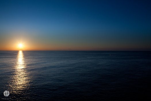 Sunset over the ocean